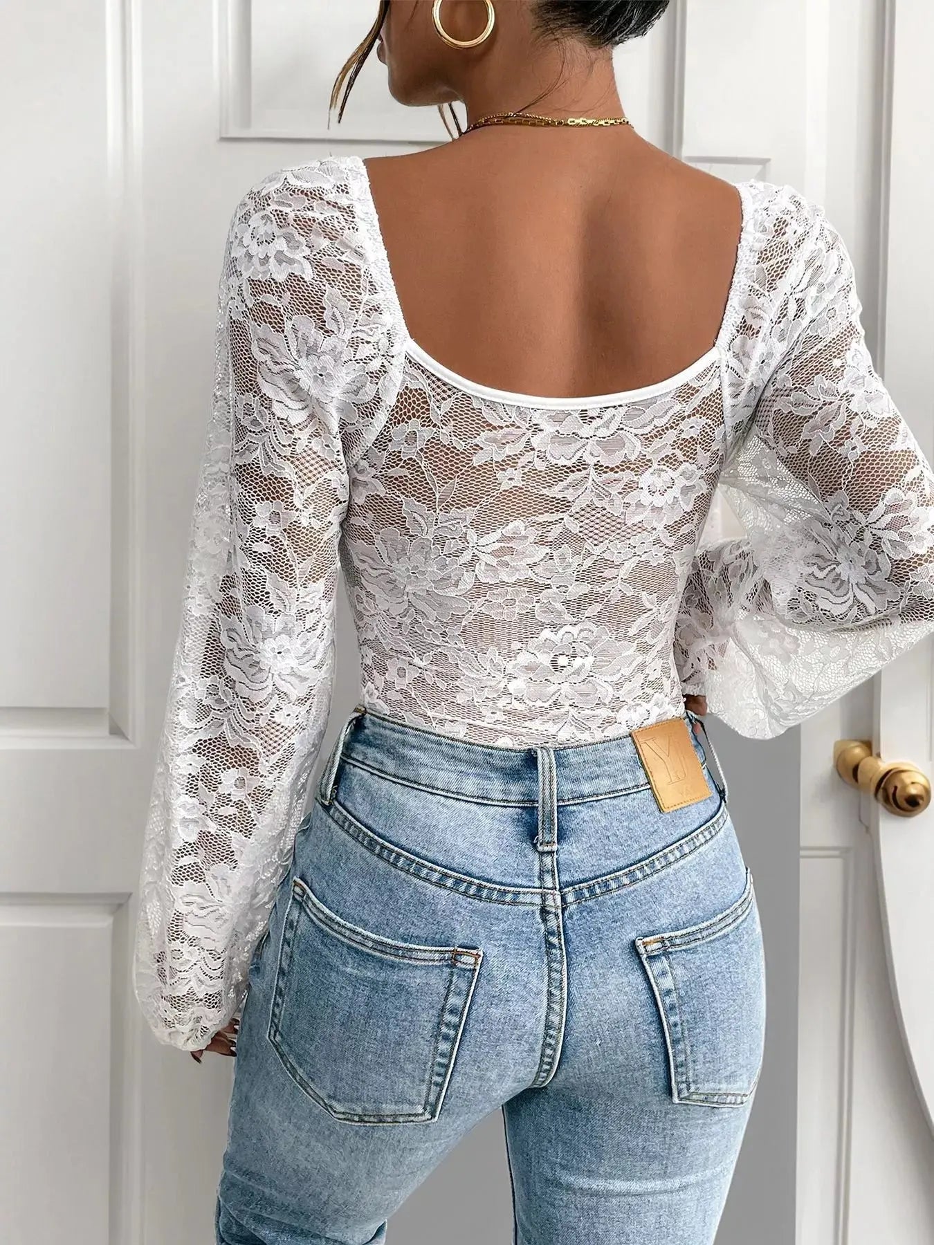 Lace Long Sleeve Bodysuit - Street’s Boutique
